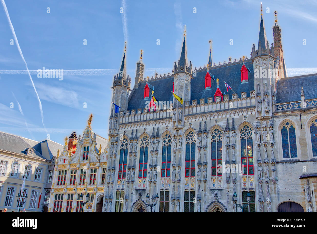 Piazza di Bruges, Belgio Foto Stock