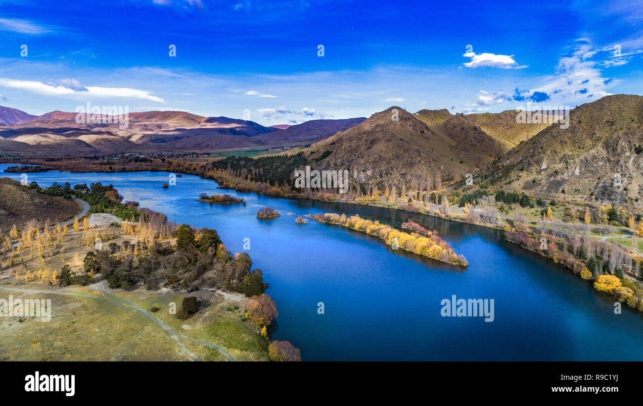 Il lago di Benmore Nuova Zelanda Foto Stock
