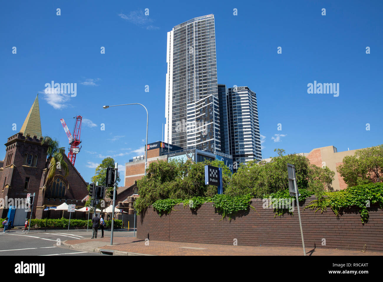 Lo sviluppo nel centro di Parramatta,Western Sydney, Nuovo Galles del Sud, Australia Foto Stock