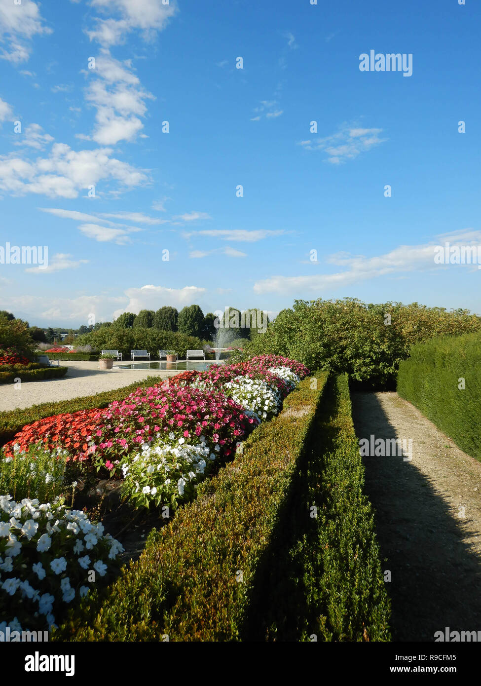 La Venaria Reale, Piemonte - Italia. Settembre 2018. Savoy Royal Palace Garden Foto Stock