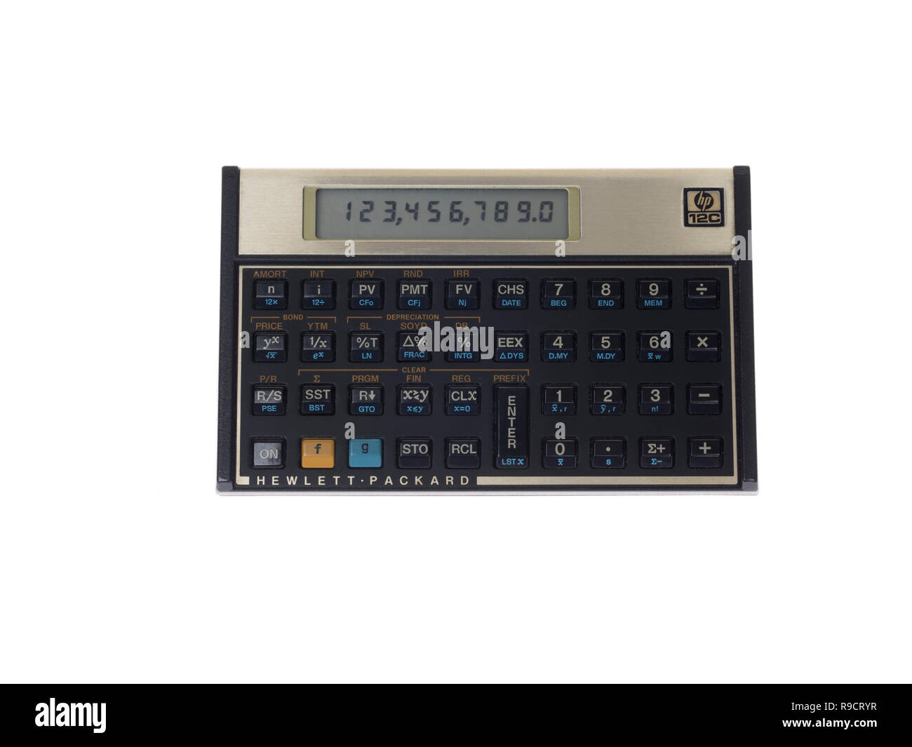 HP-12C calcolatrice finanziaria programmabile 1981 Voyager da  Hewlett-Packard Foto stock - Alamy