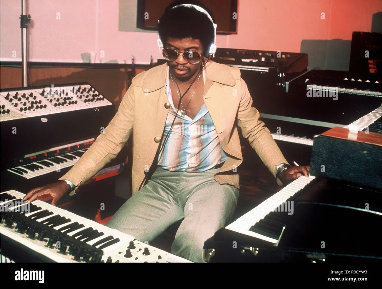 Herbie Hancock nel 1977. Foto Stock
