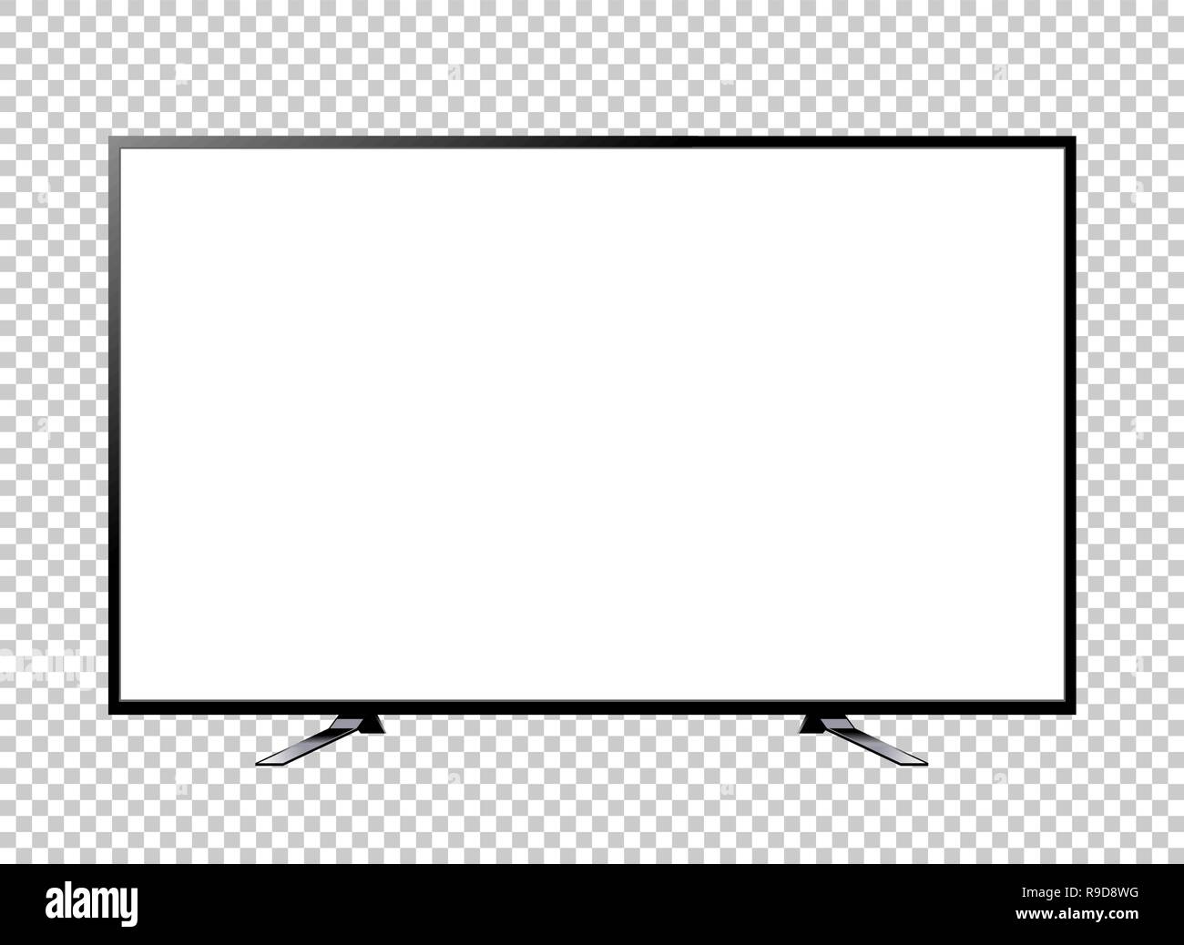 TV a schermo piatto led lcd illustrazione vettoriale Illustrazione Vettoriale