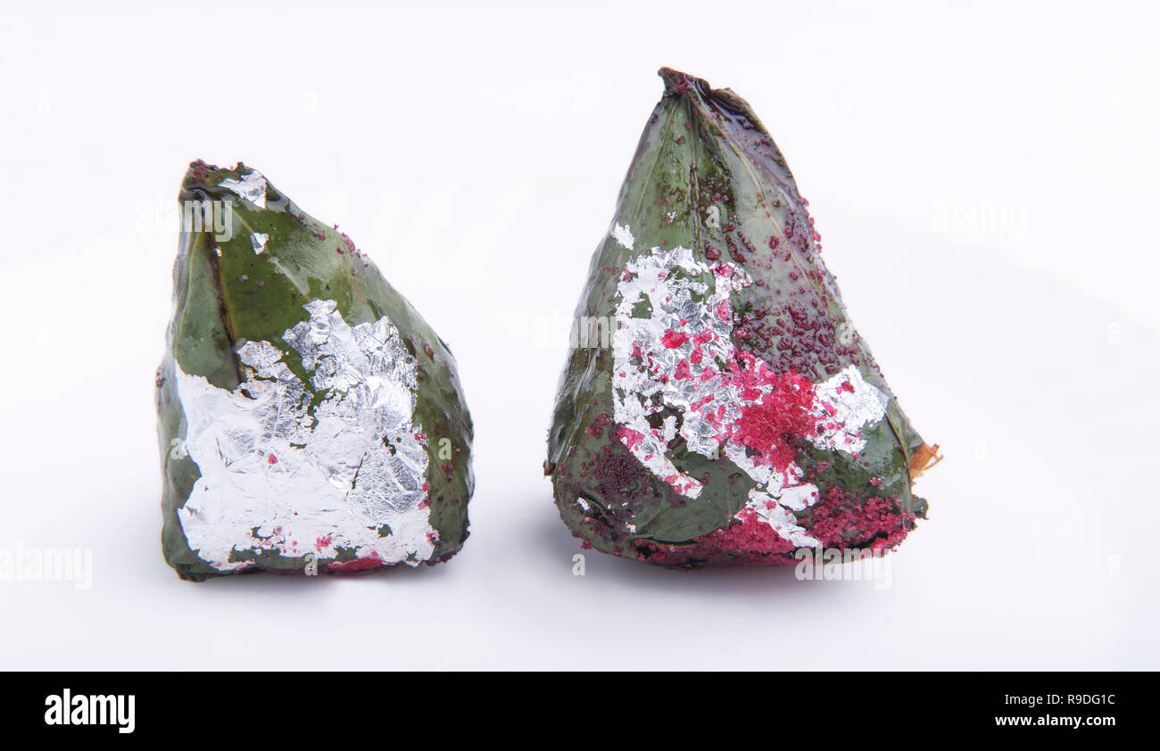 Mumbai India / 13 Aprile 2017 bocca indiano freshener Paan ( betel leaf ) Anatomia di un dolce o Meetha Paan in Mumbai India Foto Stock