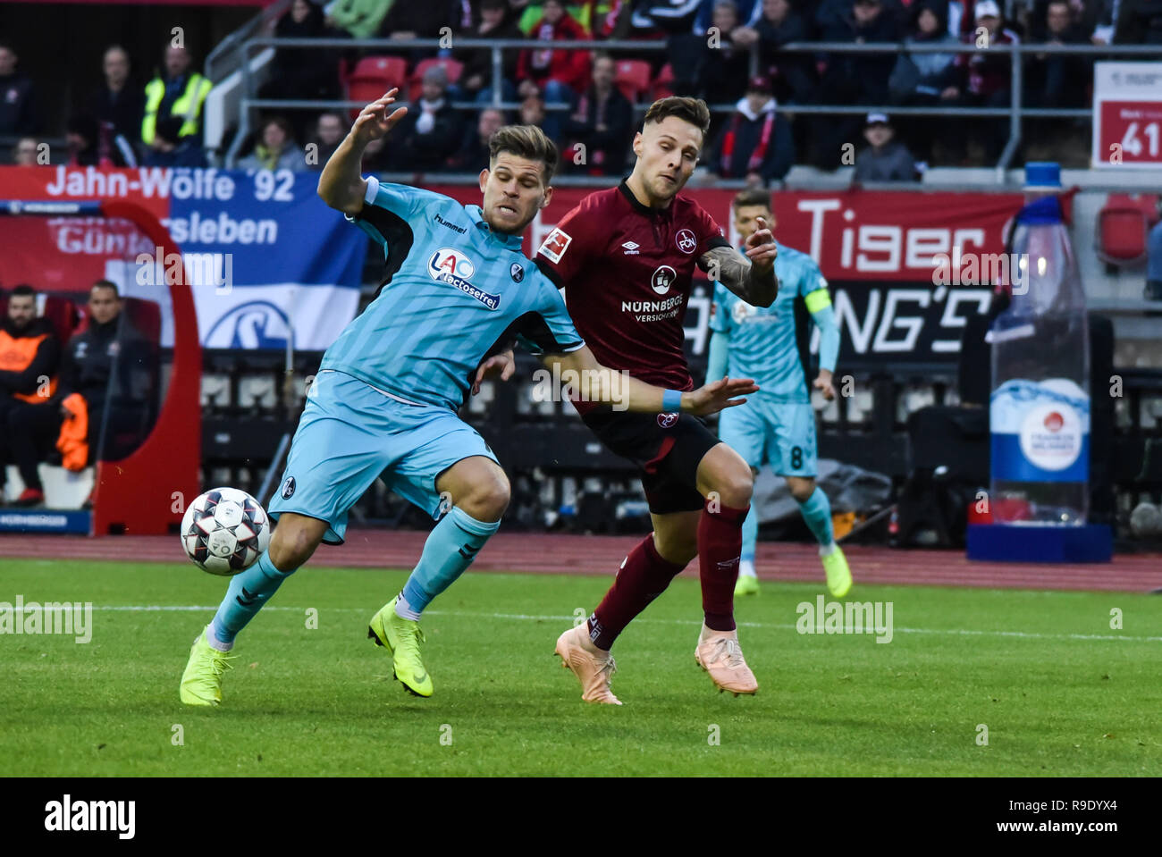 Nürnberg, Germania. 22 dicembre 2018. Max Morlock Stadion - 22 Dec 2018 - Calcio, 1.Bundesliga - 1.FC Nürnberg vs. SC Freiburg Foto: Ryan Evans Credit: Ryan Evans/Alamy Live News Foto Stock