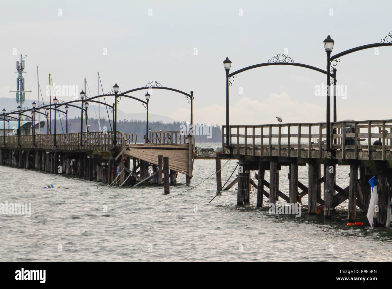 White Rock Storm postumi Foto Stock