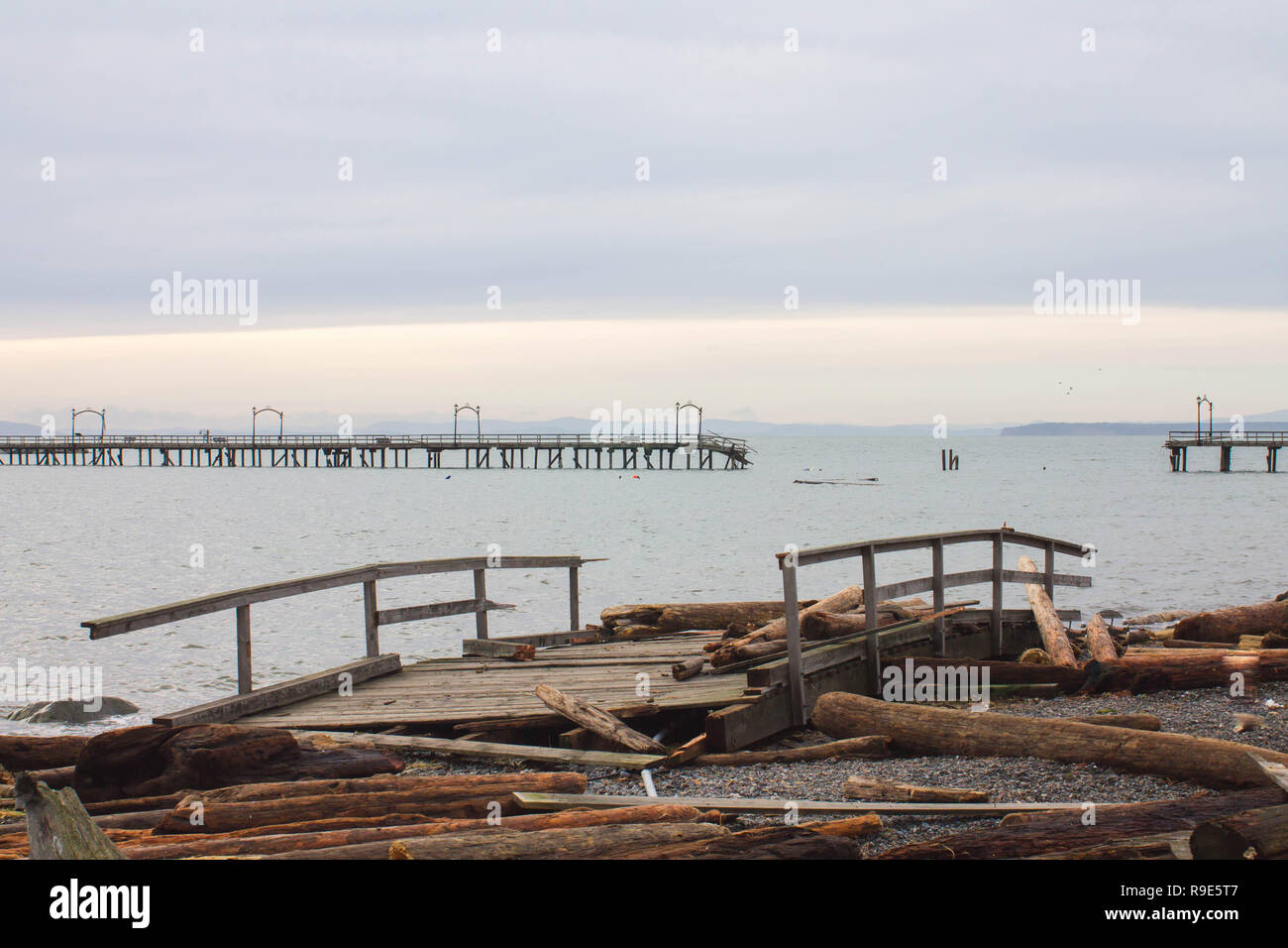 White Rock Storm postumi Foto Stock