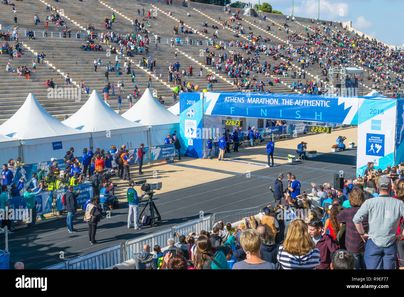 Atene, Grecia 11 Novembre, 2018: 36th Atene Maratona Classica in Grecia Foto Stock