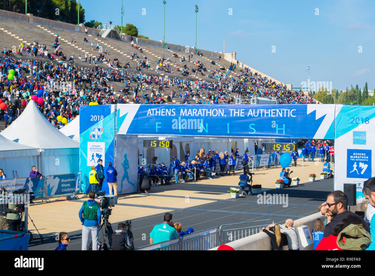 Atene, Grecia 11 Novembre, 2018: 36th Atene Maratona Classica in Grecia Foto Stock