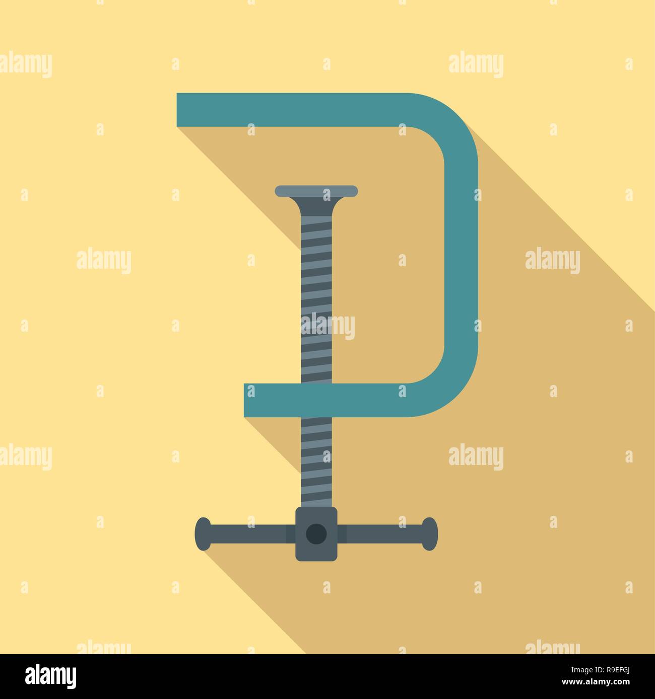 Fascetta di metallo e la relativa icona. Illustrazione piana della fascetta metallica icona vettoriali per il web design Illustrazione Vettoriale