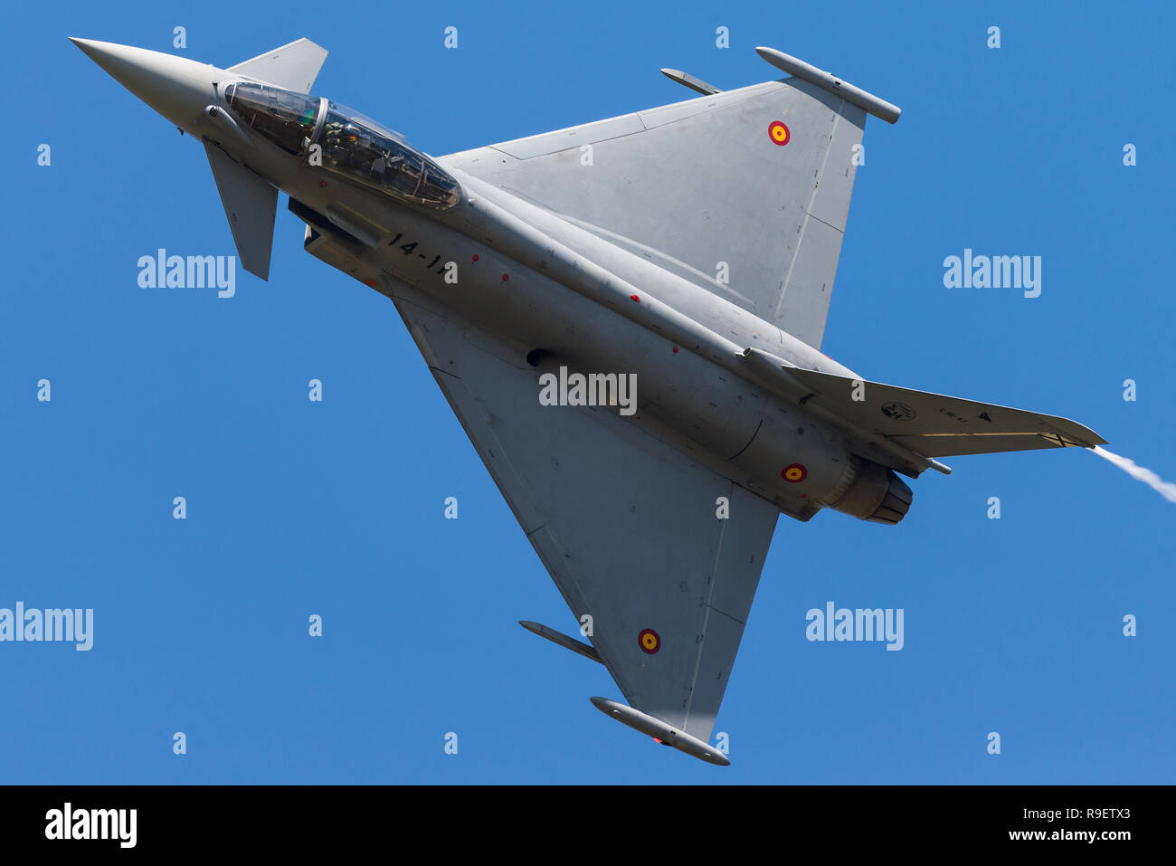 Un Eurofighter Typhoon multirole jet da combattimento della spagnola Air Force. Foto Stock