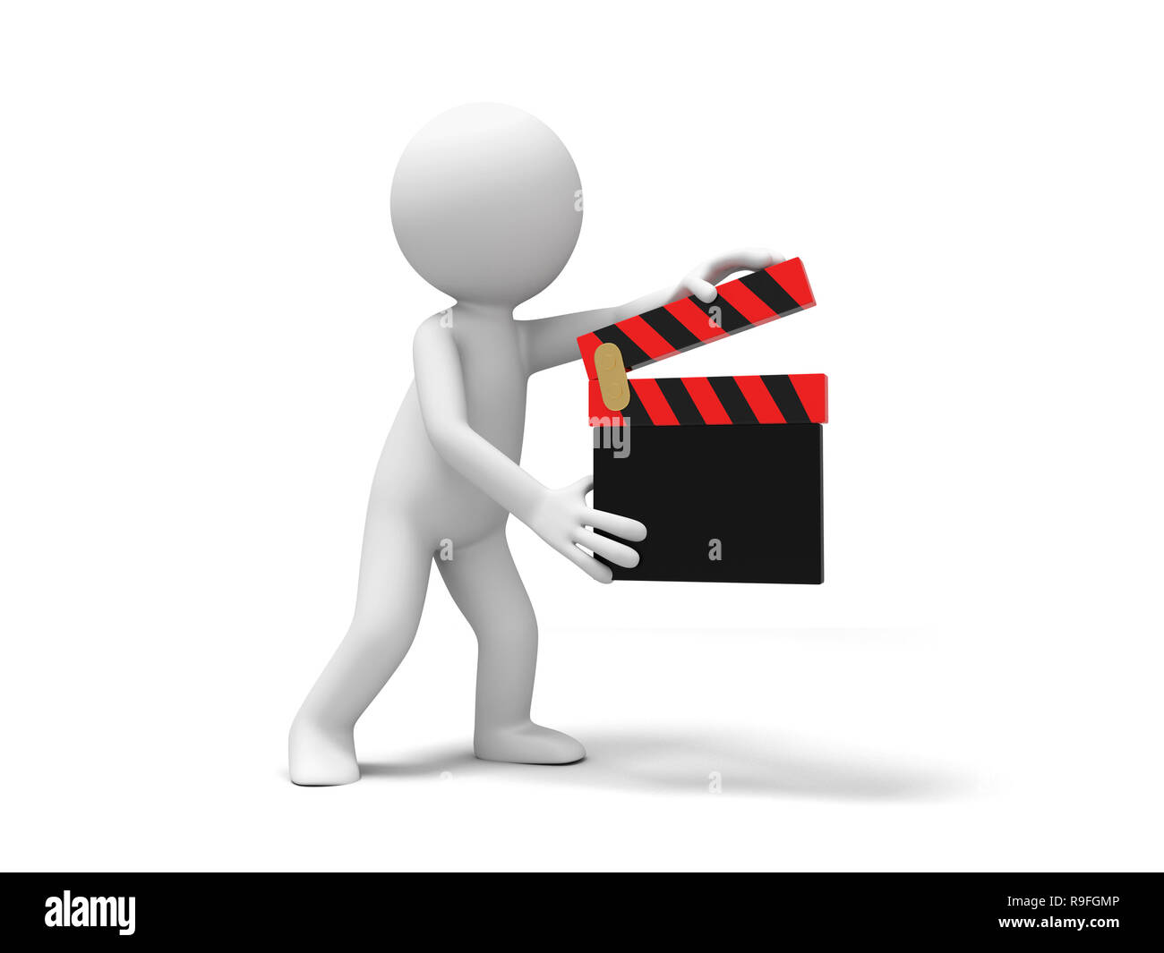 Direttore,battaglio,filmato un popolo è in possesso di un battaglio Foto Stock