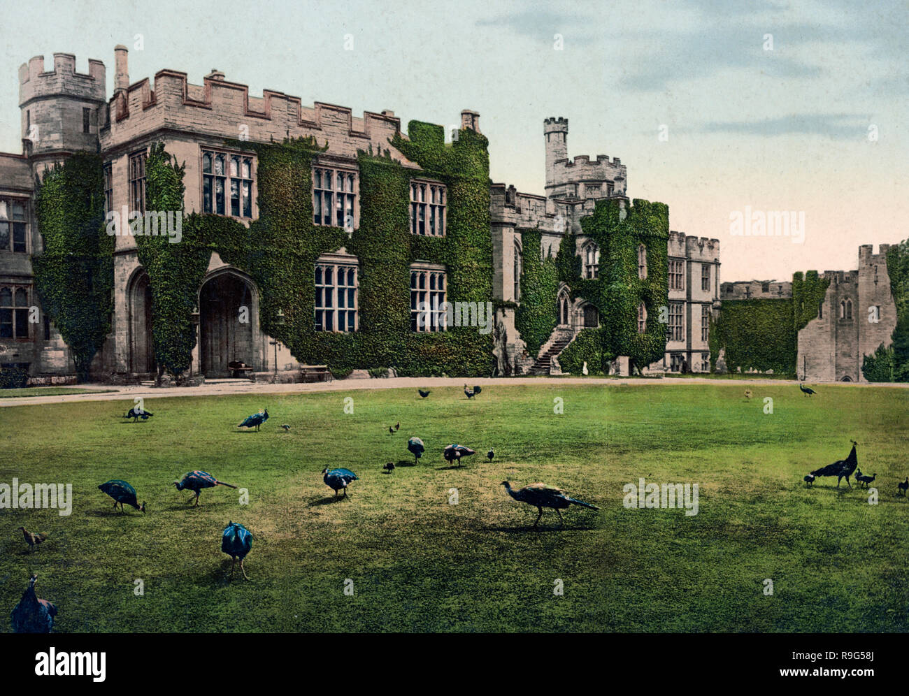Il Castello di Warwick, circa 1900 Foto Stock