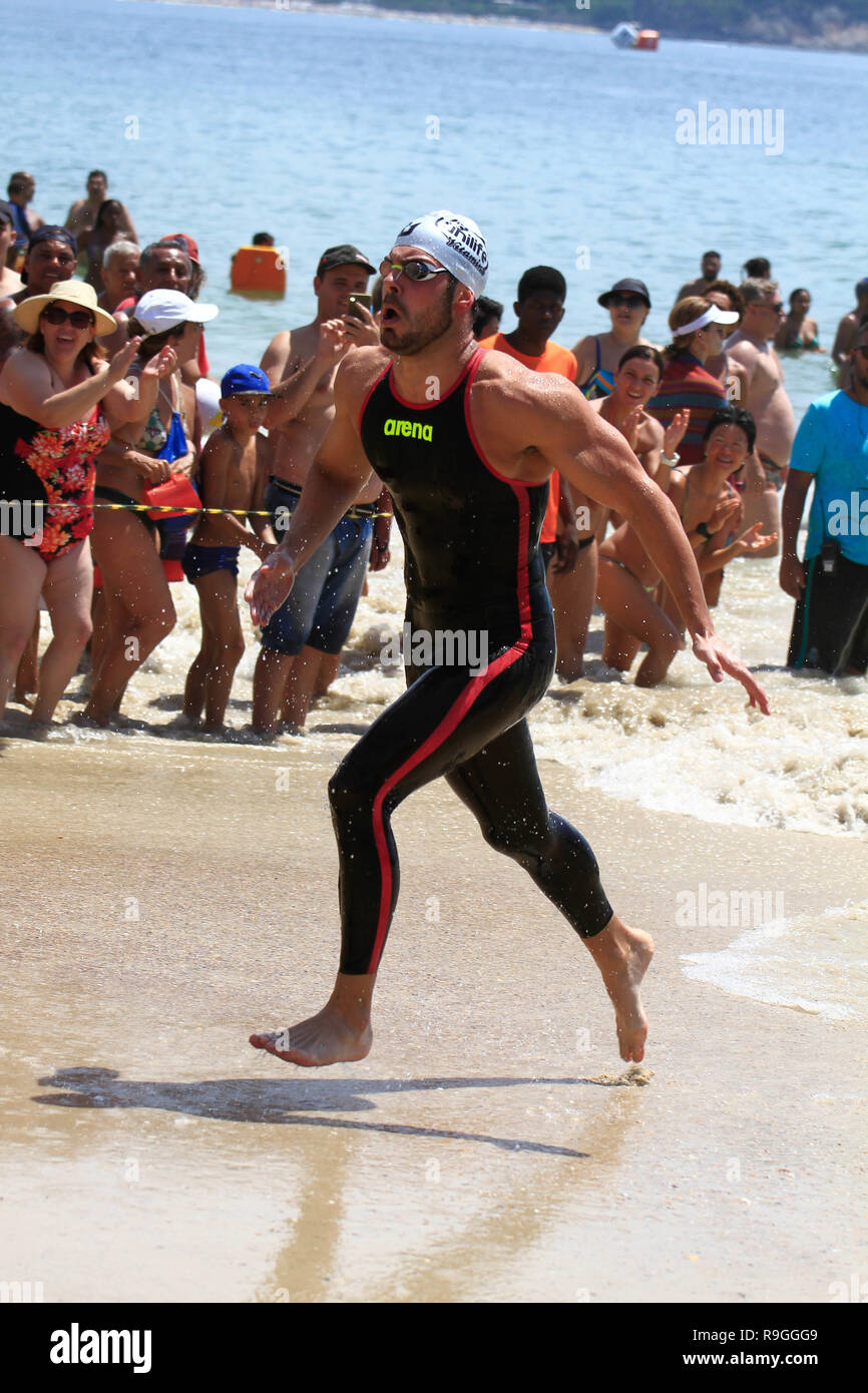 Rio De Janeiro, Brasile. 23 Dic, 2018. Il re e la regina del mare, fase svoltasi questa domenica (23/12) in Copacabana RJ. Credito: Gerfesson Silva/FotoArena/Alamy Live News Foto Stock