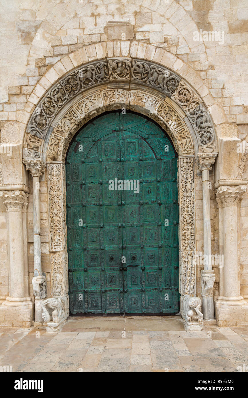 Cattedrale di San Nicola Pellegrino a Trani, Puglia, Italia, Europa Foto Stock