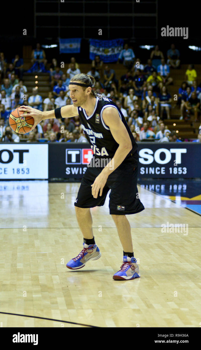 Walter Herrmann. Argentina squadra nazionale di basket. Pallacanestro FIBA World Cup, Spagna 2014 Foto Stock