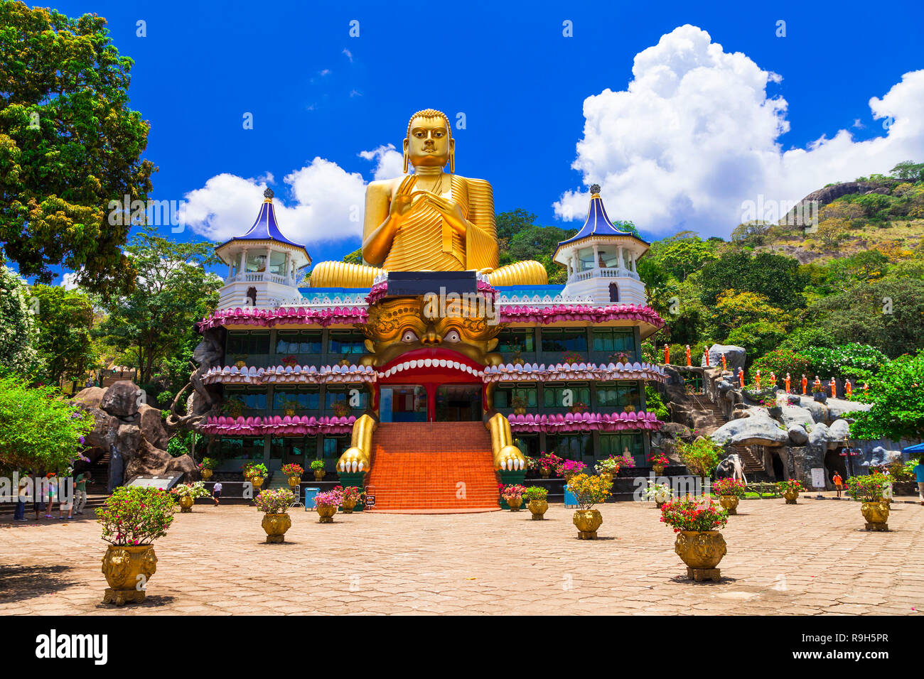 I punti di riferimento dello Sri Lanka,Polonnaruwa tempio. Foto Stock