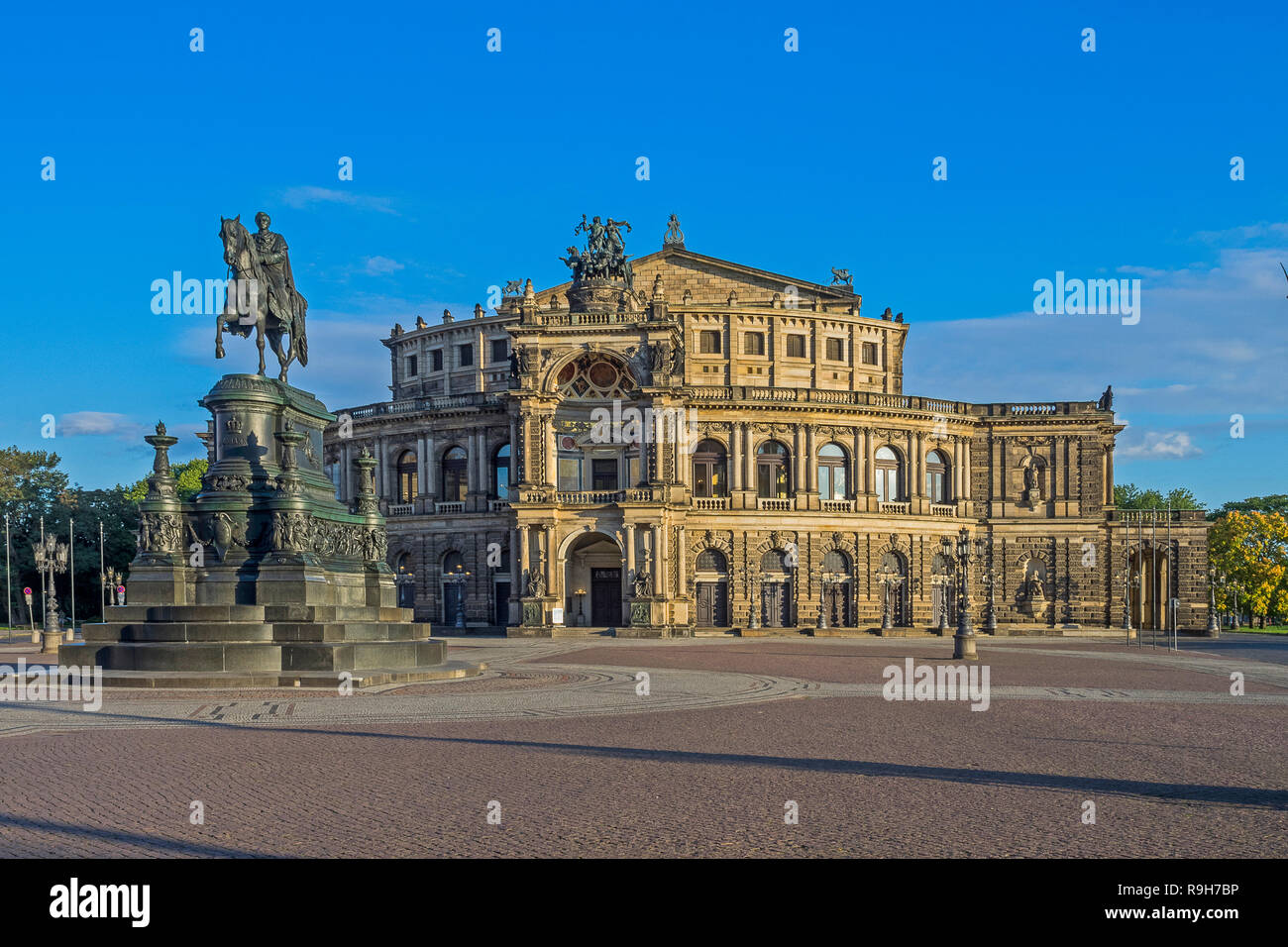 Germania - Dresda , Semper Oper Foto Stock