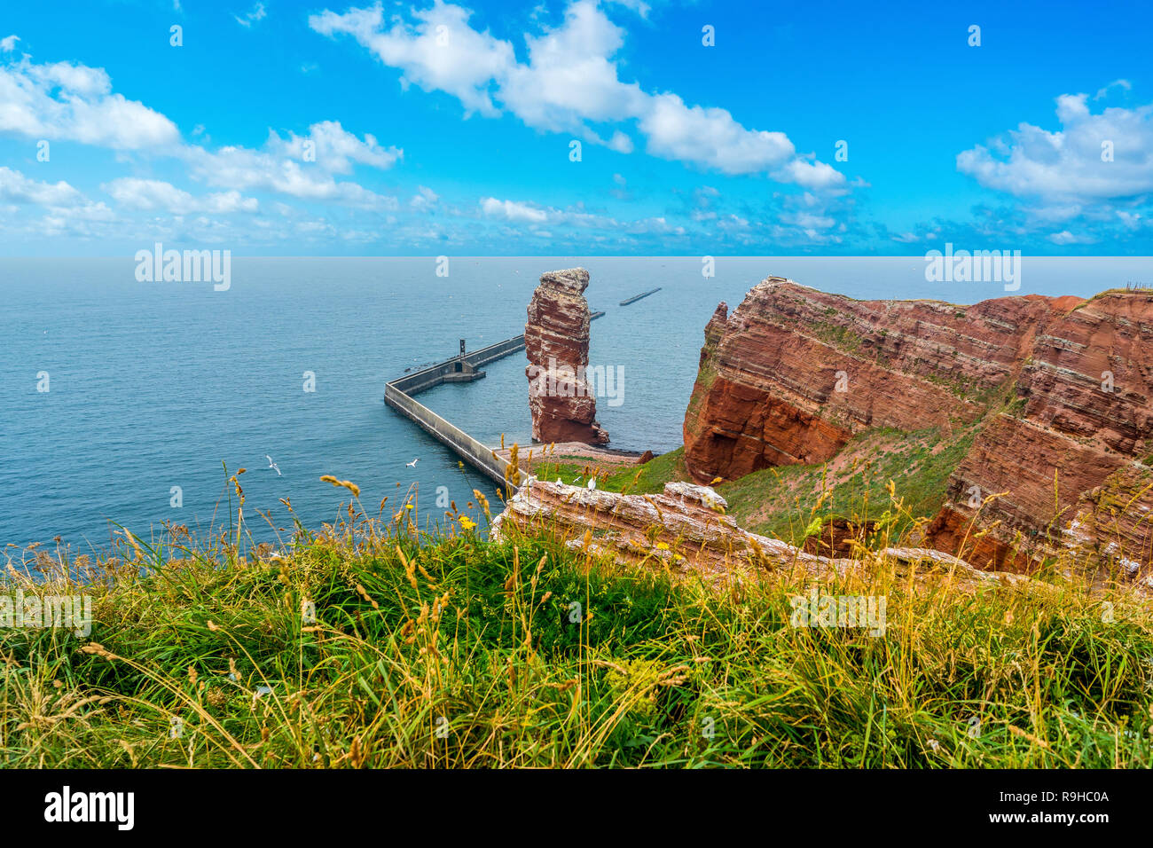 Helgoland in alto mare Foto Stock