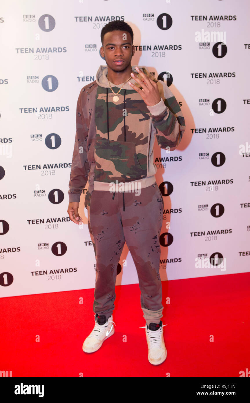 Non3s presso la BBC Radio 1's Teen Awards, SSE Wembley Arena, Londra 21 Ott 2018 Foto di Brian Jordan Foto Stock