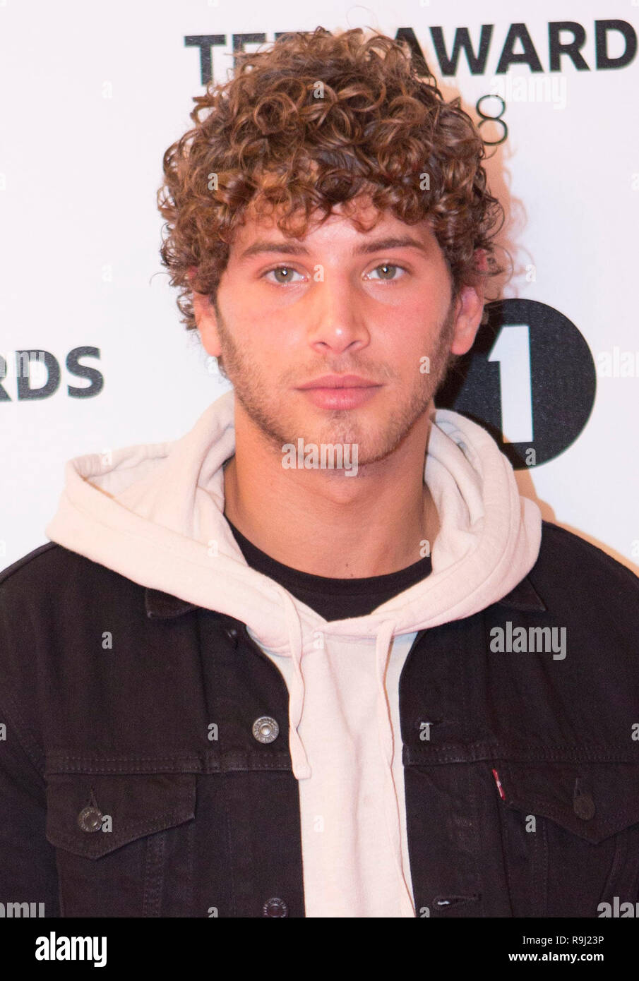 Eyal Booker presso la BBC Radio 1's Teen Awards, SSE Wembley Arena, Londra 21 Ott 2018 Foto di Brian Jordan Foto Stock