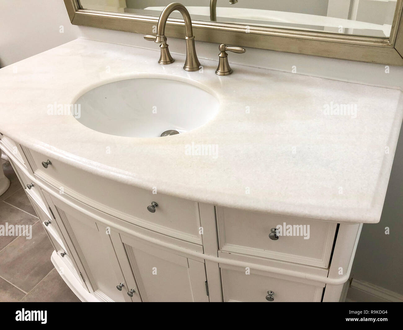 Mobile da toeletta in bagno Foto Stock