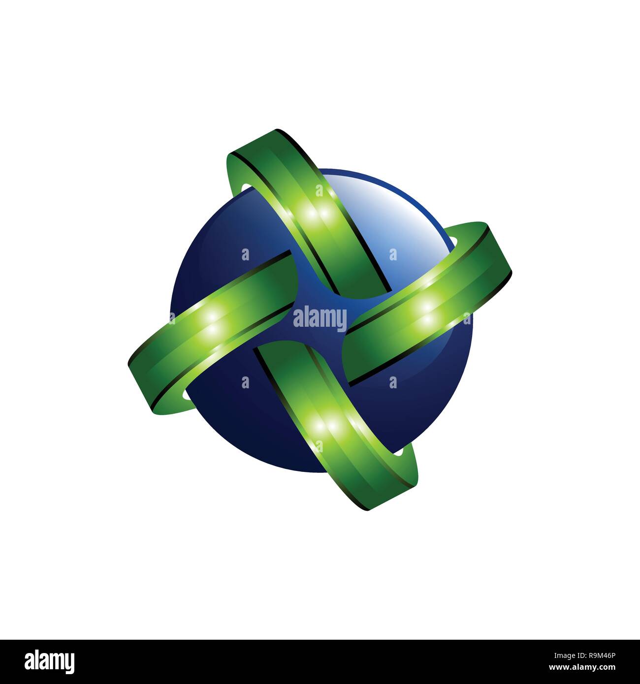 Vettore logo del pianeta. Vettore di orbita satellitare e logo. Cosmos logo. Pianeta miglior logo. Pianeta concetto logo. Pianeta logo web. Icona del pianeta. Pianeta Icona app Illustrazione Vettoriale