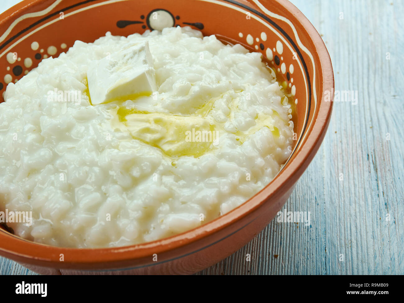 Risengrod - Scandinavian Farinata di Riso, tradizionalmente servito alla vigilia di Natale in Danimarca e in Svezia Foto Stock