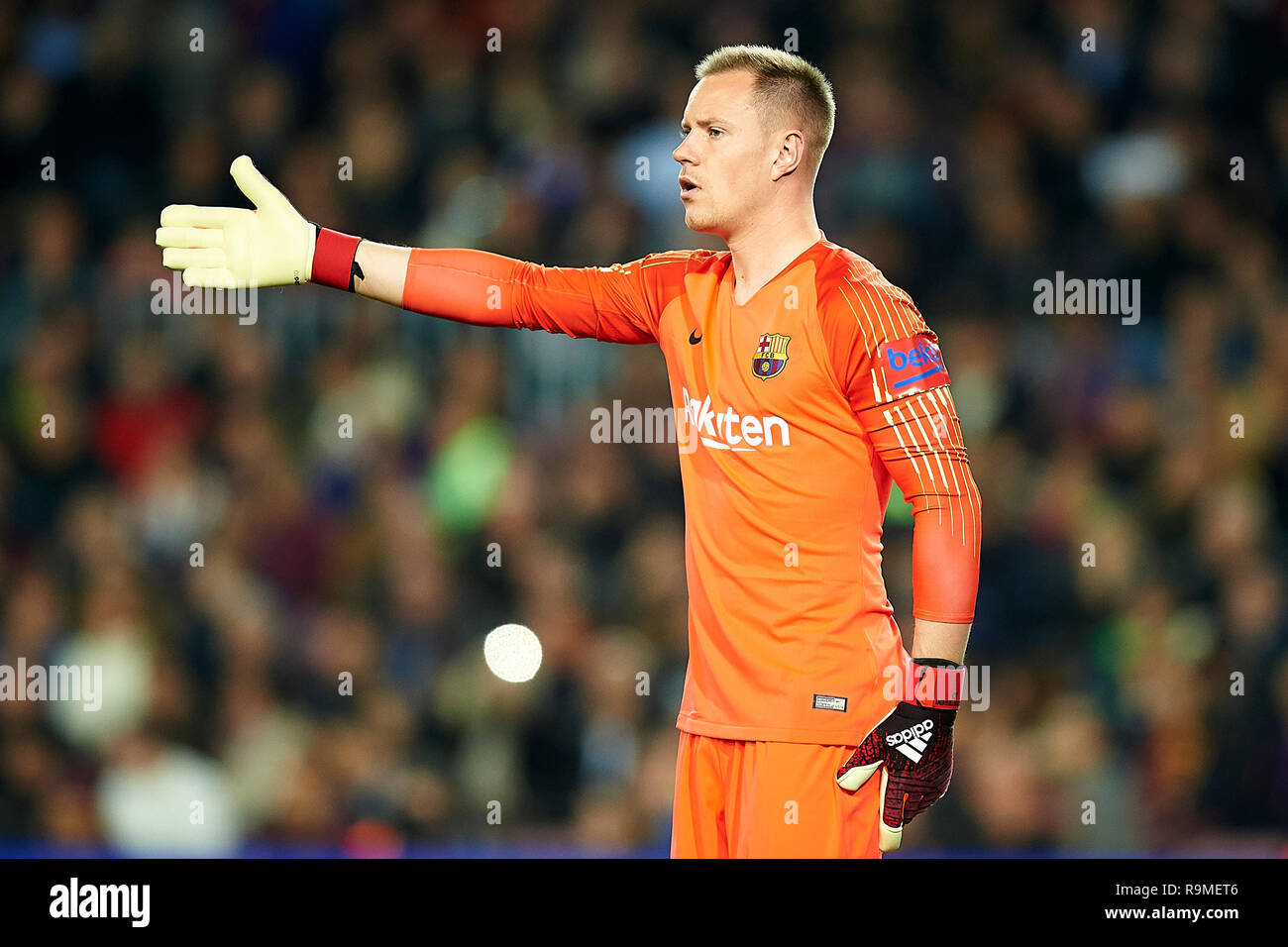Barcellona, 22-12-2018. LaLiga 2018/ 2019, la data 17. Barcelona-Celta. Marc-andré Ter Stegen di Barcellona durante il gioco Barcelona-Celta. Foto Stock