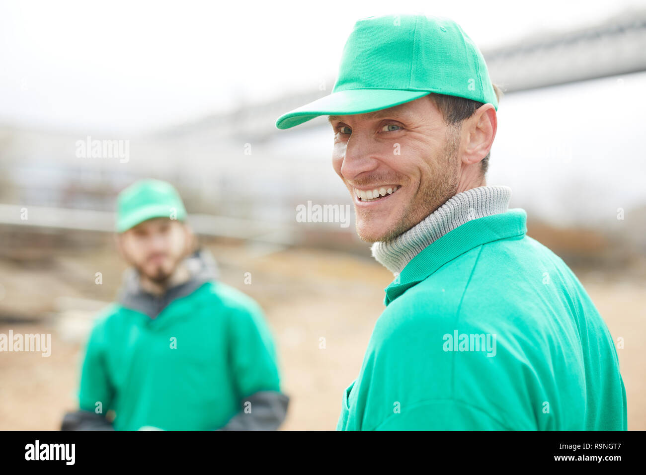 Lavoro all'aperto Foto Stock
