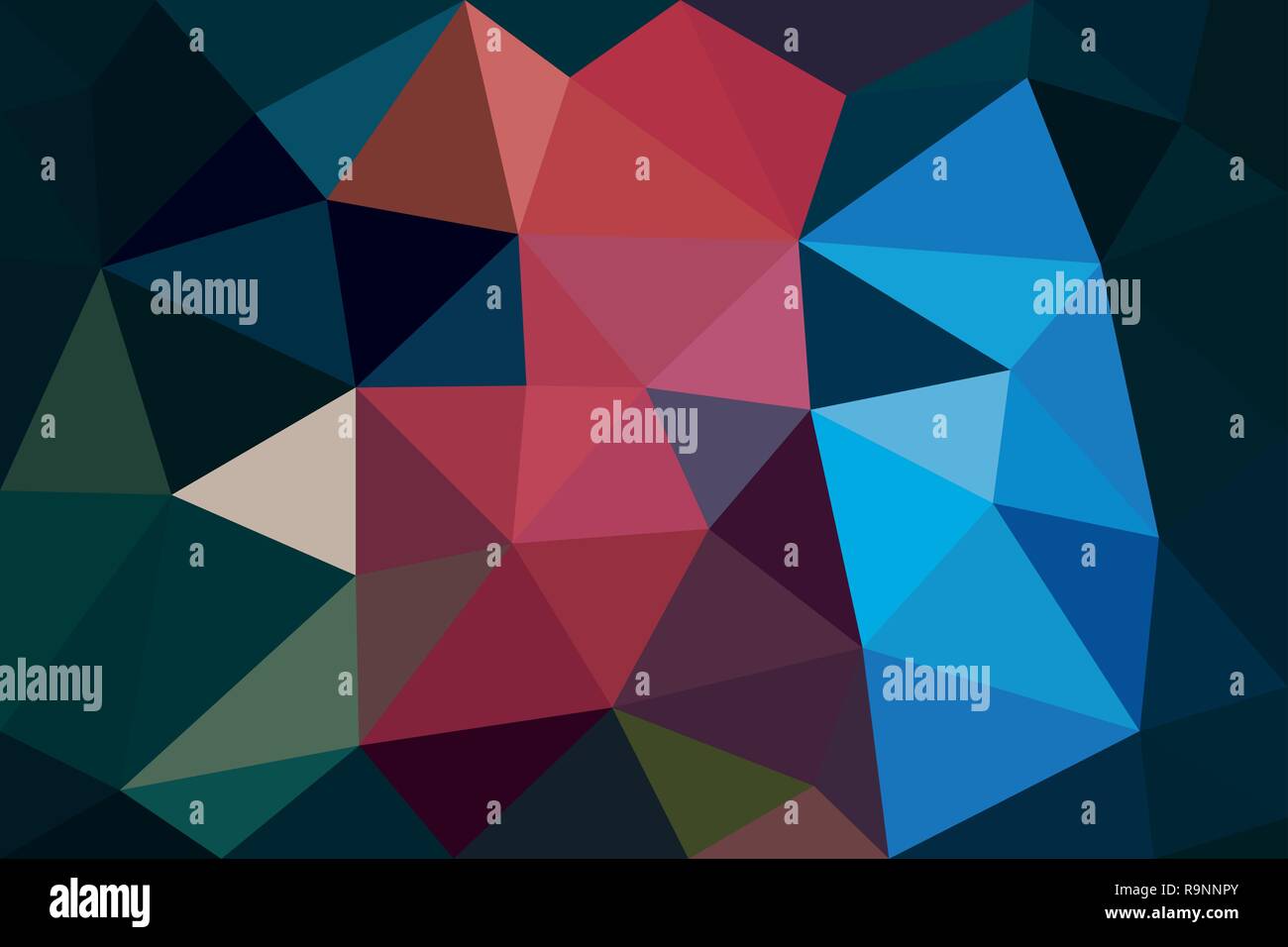 Bassa multicolore poli dello sfondo. Poligono astratto design. Illustrazione Vettoriale Illustrazione Vettoriale