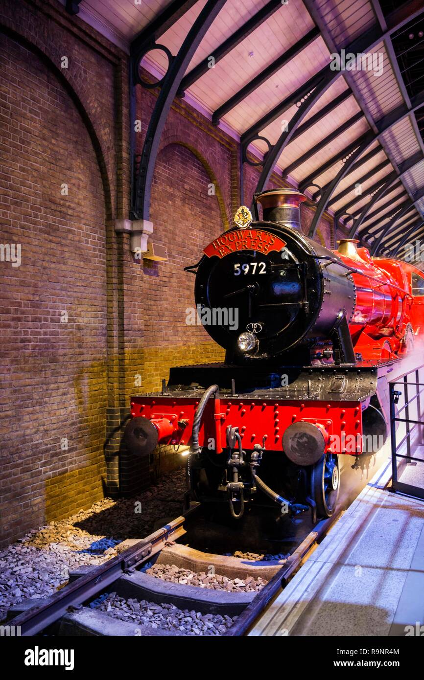 Londra, Inghilterra - Luglio 21, 2016: Realizzazione di Harry Potter alla Warner Bros Studio in giro per Londra, un dietro le quinte tour a piedi di film di Harry Potter Foto Stock