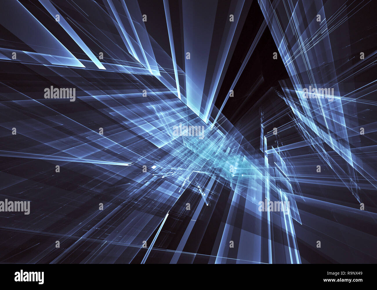 Generata da computer tehnology astratta immagine. Tridimensionale 3D frattale, texture Foto Stock