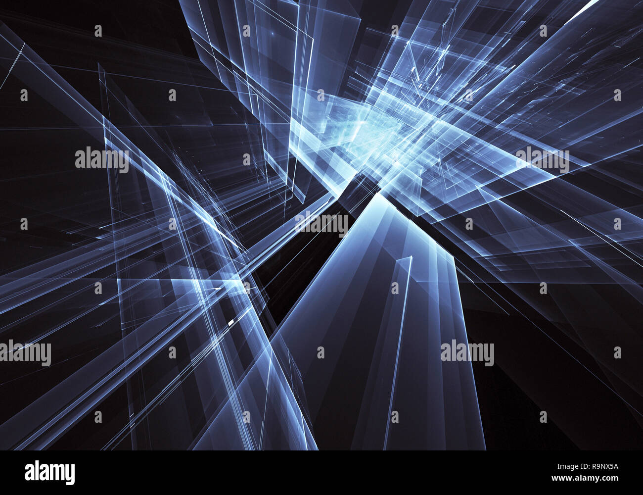 Generata da computer tehnology astratta immagine. Tridimensionale 3D frattale, texture Foto Stock