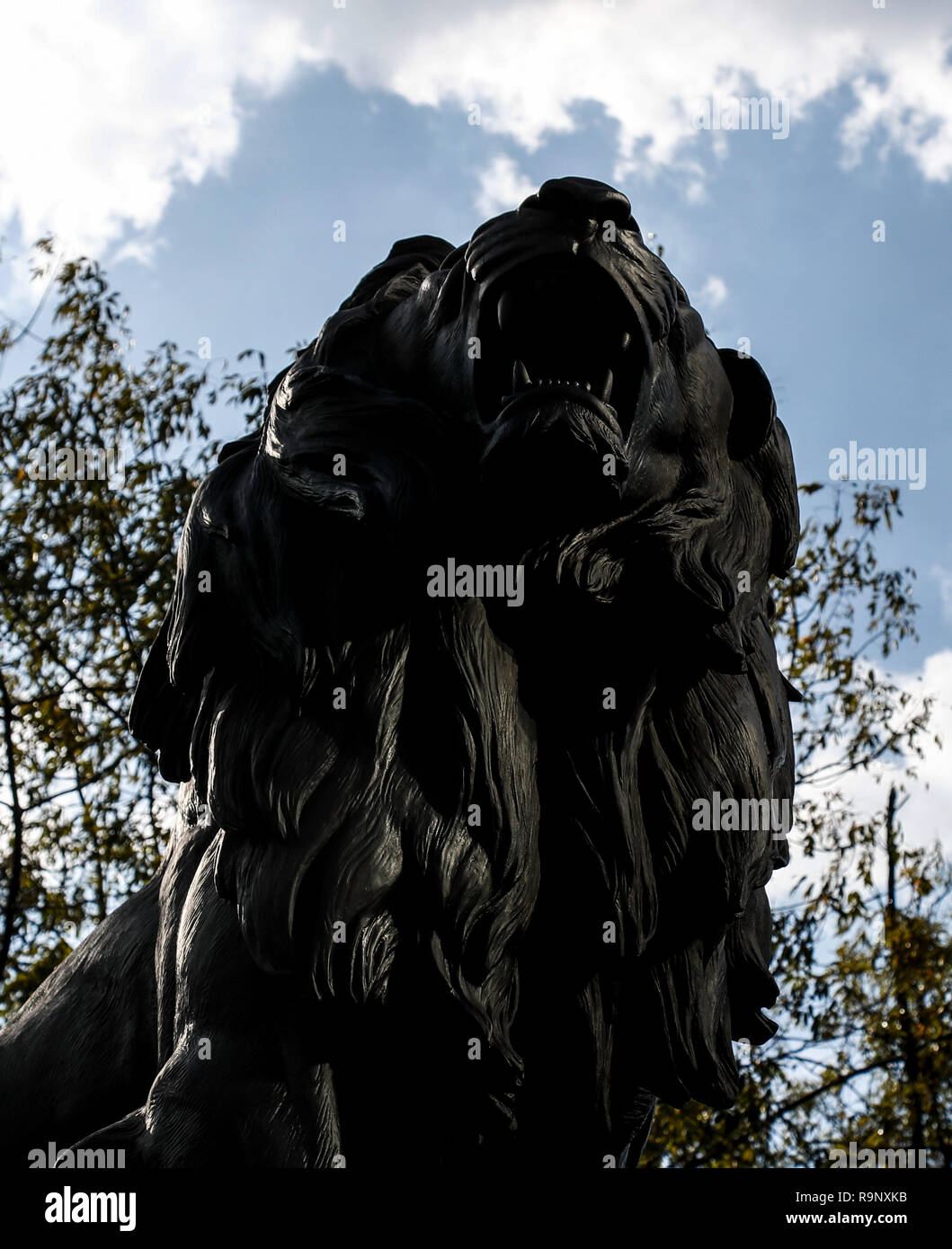 statua-o-scultura-con-lion-il-nome-nella-foresta-di-chapultepec-parco