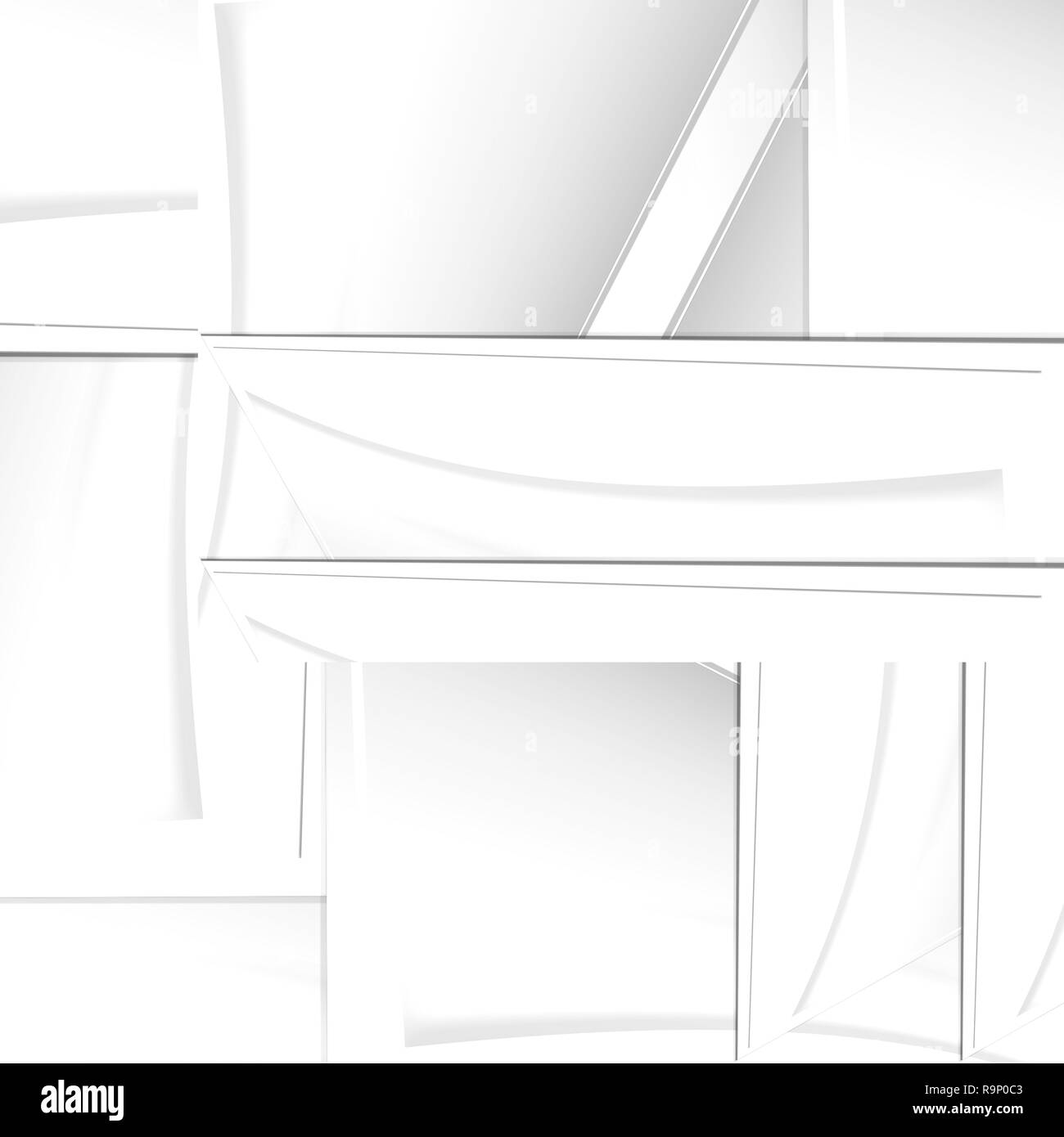 Abstract bianco-grigio sfondo moderno, sfondo Foto Stock