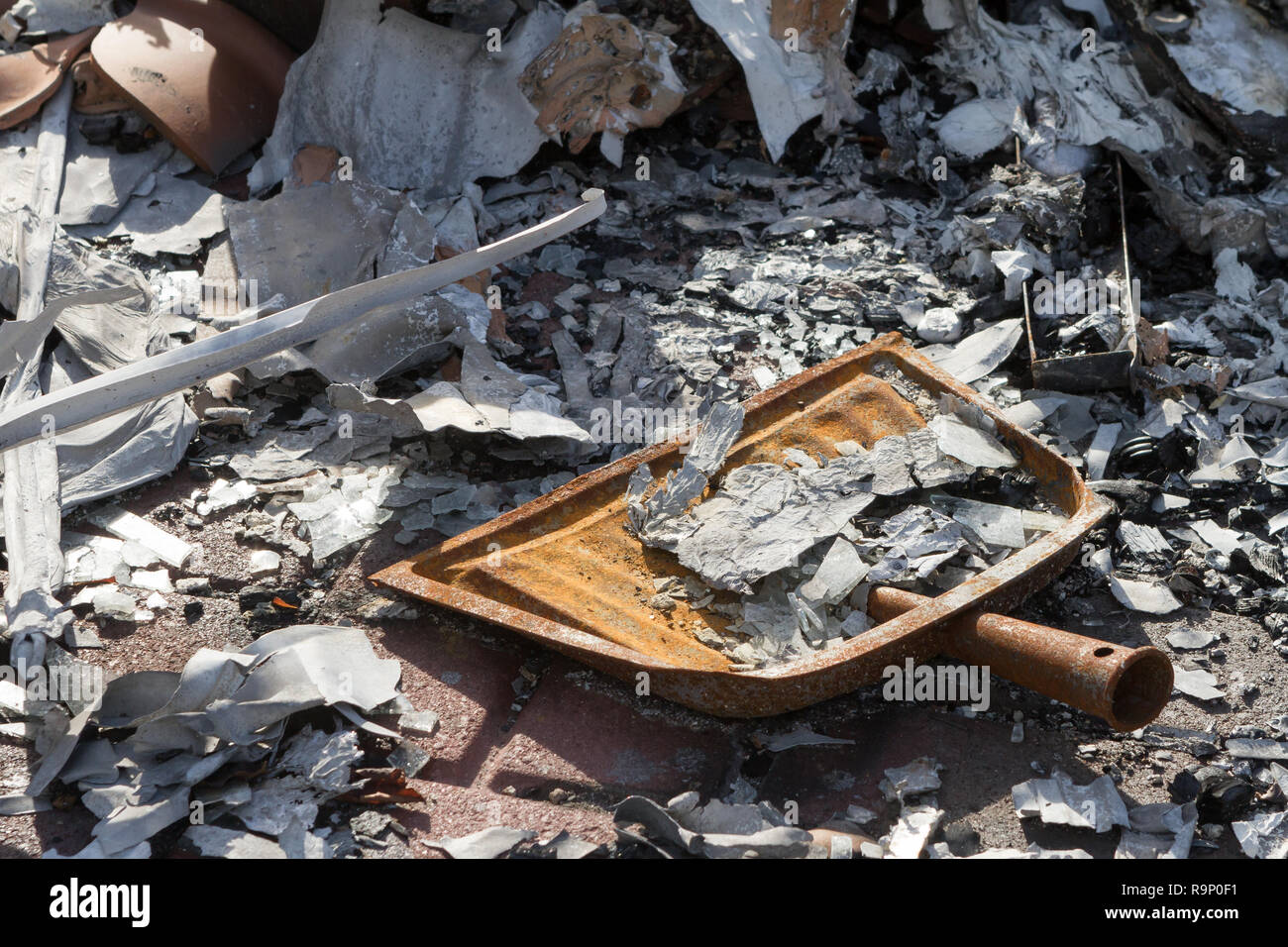 Paletta - Queste immagini sono state acquisite in quartieri vicino a Santa Rosa, California, dove incendi nei primi di ottobre 2017. Foto Stock