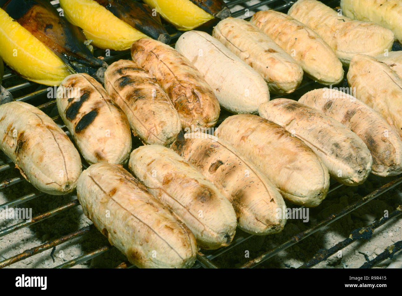 Banane alla griglia (Thaiâ€™s dessert) Foto Stock