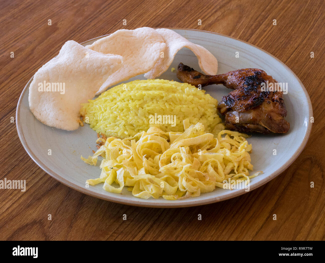 6.8B, Nasi Kuning, IndonesianBook Foto Stock