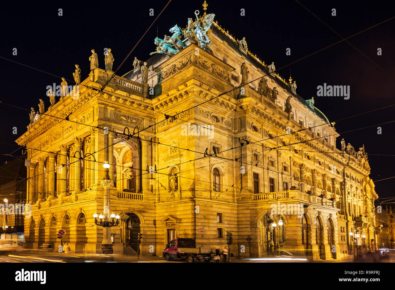 Teatro Nazionale di Praga, Repubblica Ceca Foto Stock