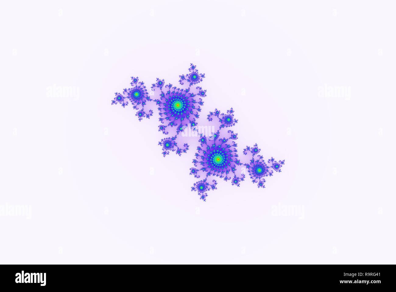 Mandelbrot fractal geometrico astratto sfondo con forme ipnotico Foto Stock