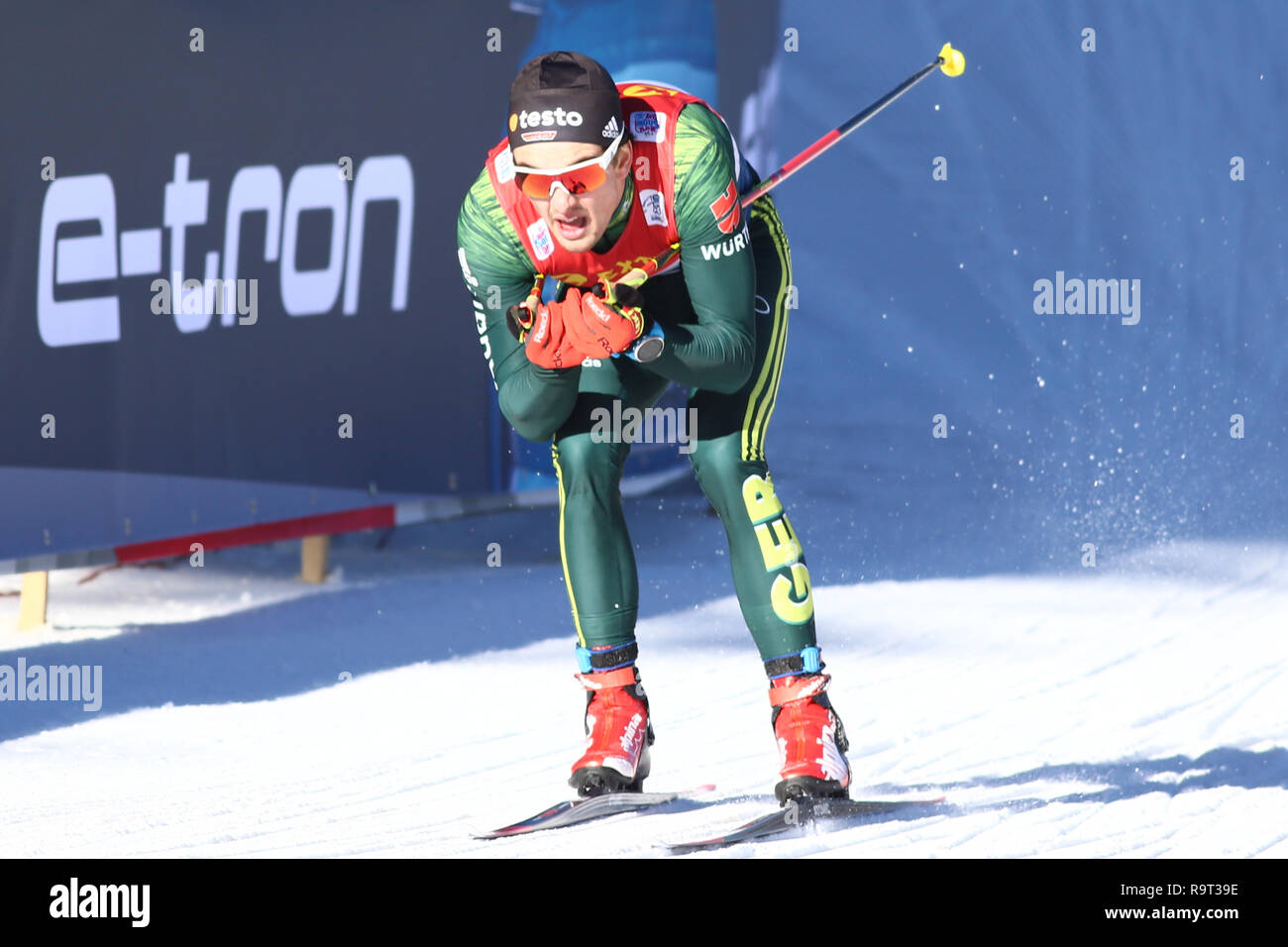 Dobbiaco, Alto Adige, Italia. 29 Dic, 2018. FIS Cross Country Ski World Cup, Mens Sprint; Janosch Brugger (GER) in azione Credit: Azione Plus sport/Alamy Live News Foto Stock