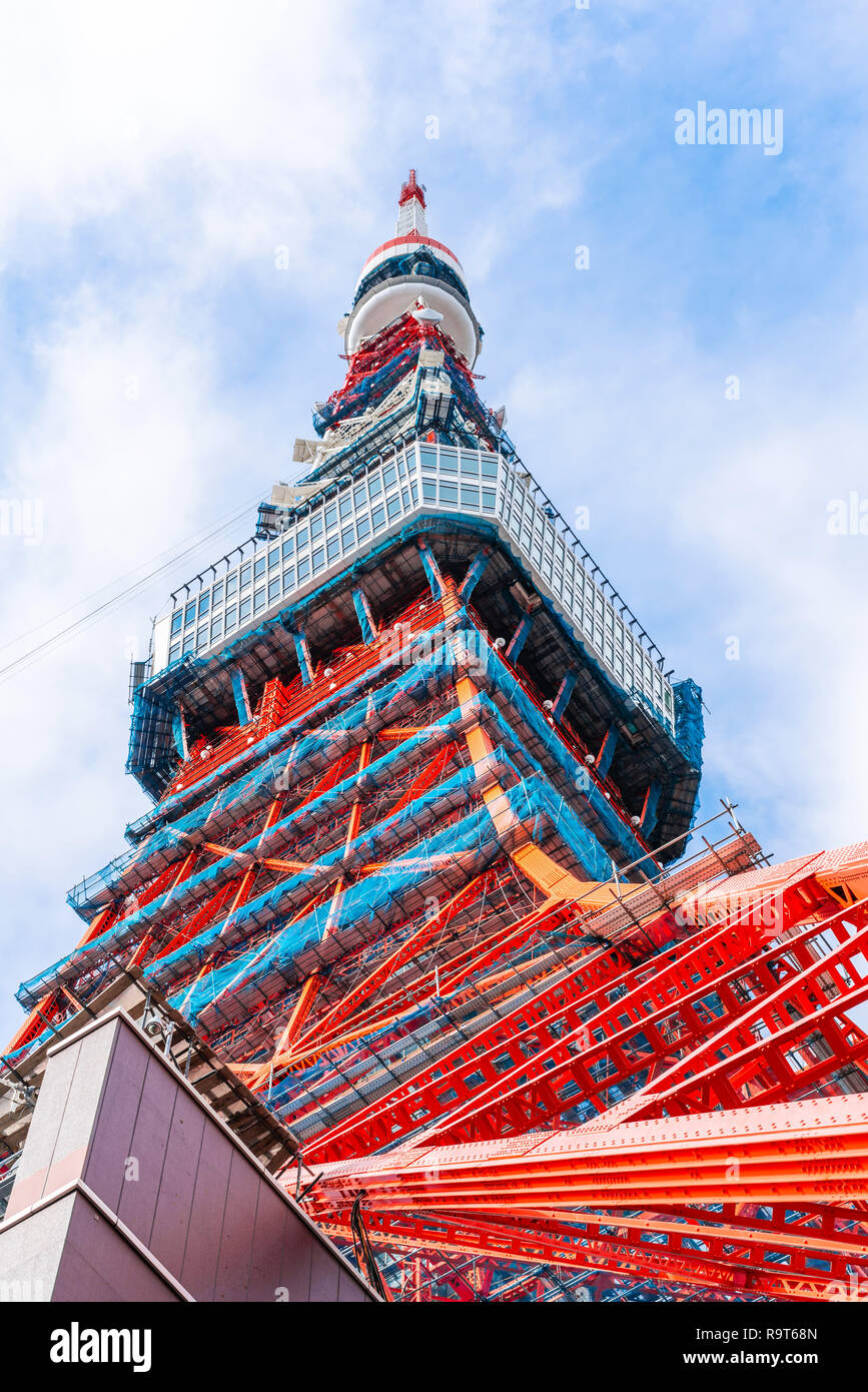 Asia Business concept per il settore immobiliare e costruzione aziendale - Ricerca di visualizzare in costruzione per il 2020 a Tokyo, Giappone Foto Stock