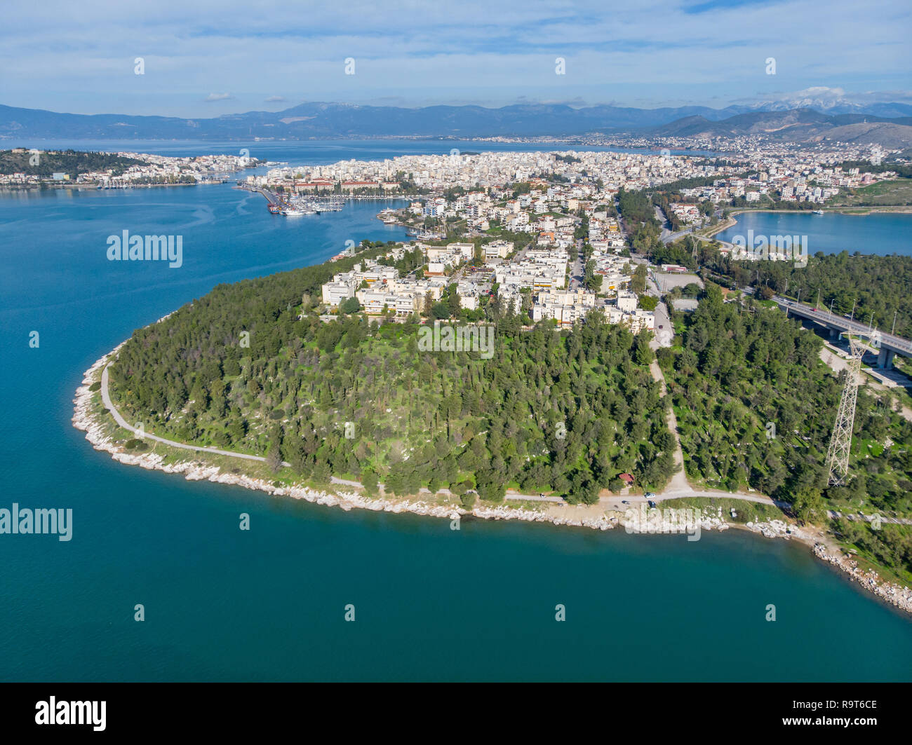 Chalkida's bridge in Grecia Foto Stock