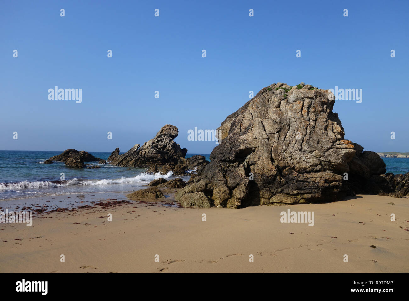 Playa de penarronda spiaggia nel nord della Spagna Foto Stock