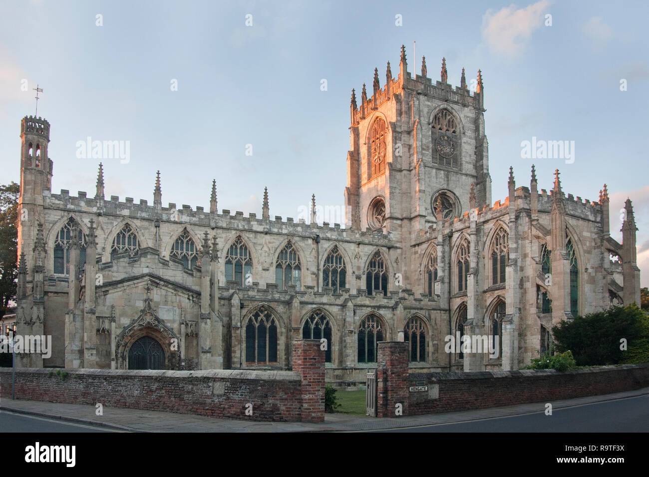 Beverley Minster a Beverley, East Riding of Yorkshire, una chiesa parrocchiale in stile gotico di Inghilterra. Si tratta di una delle più grandi chiese parrocchiali NEL REGNO UNITO Foto Stock
