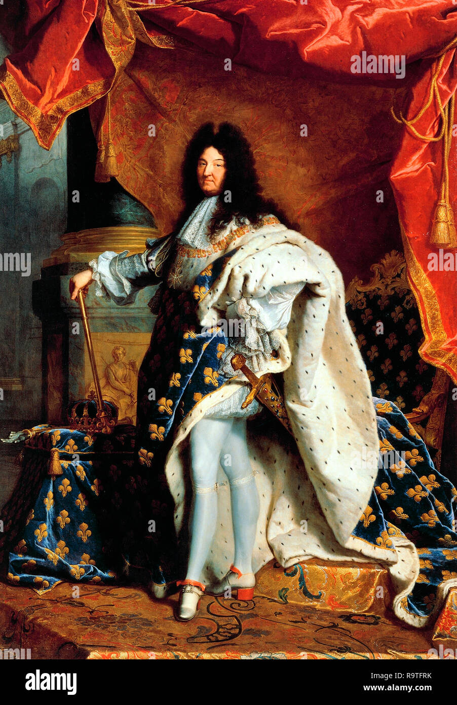 Luigi XIV di Francia - Hyacinthe Rigaud Il duomo, circa 1702 Foto Stock