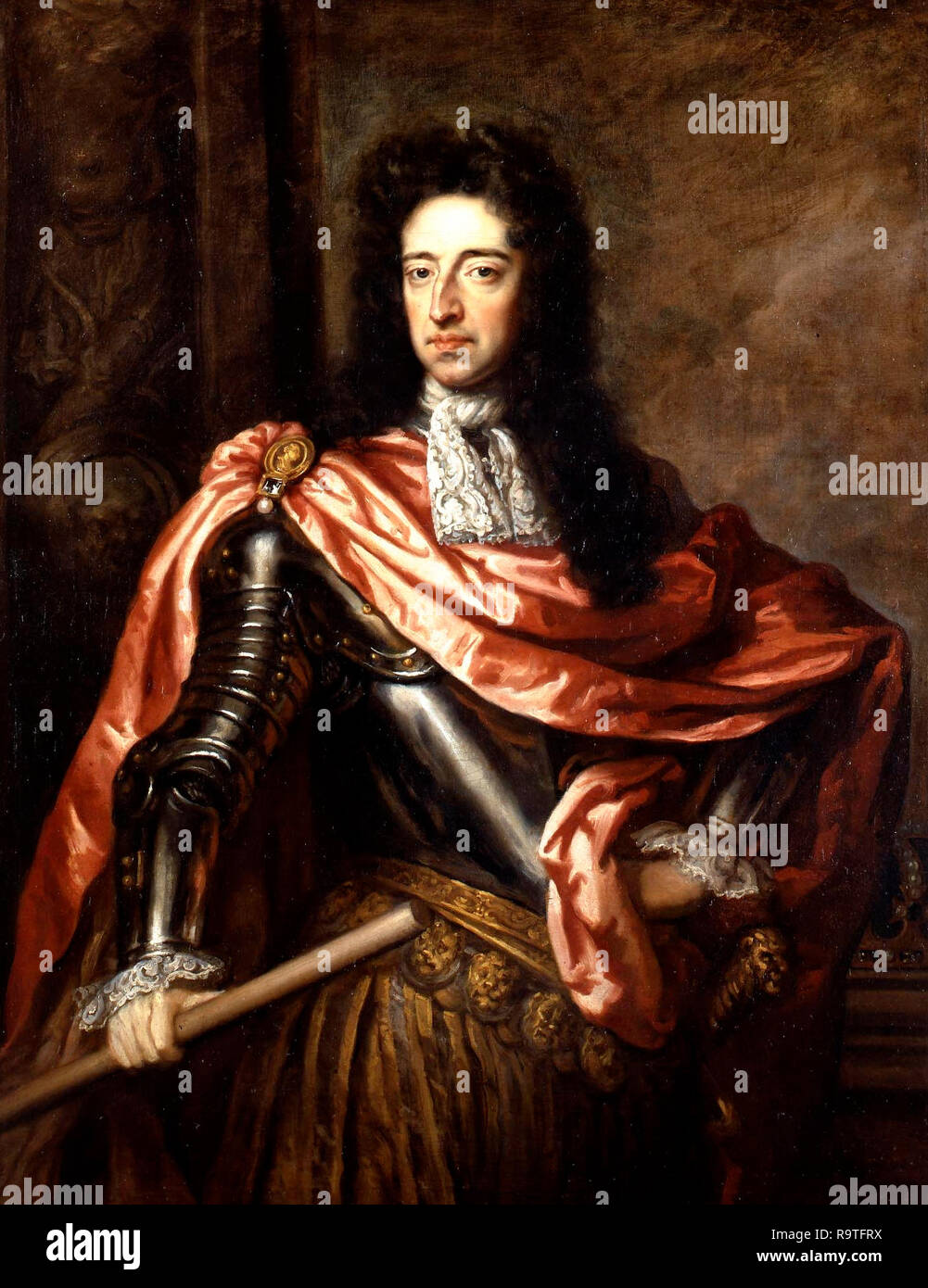 Ritratto di Re Guglielmo III (1650-1702) - Godfrey Kneller, circa 1680s Foto Stock