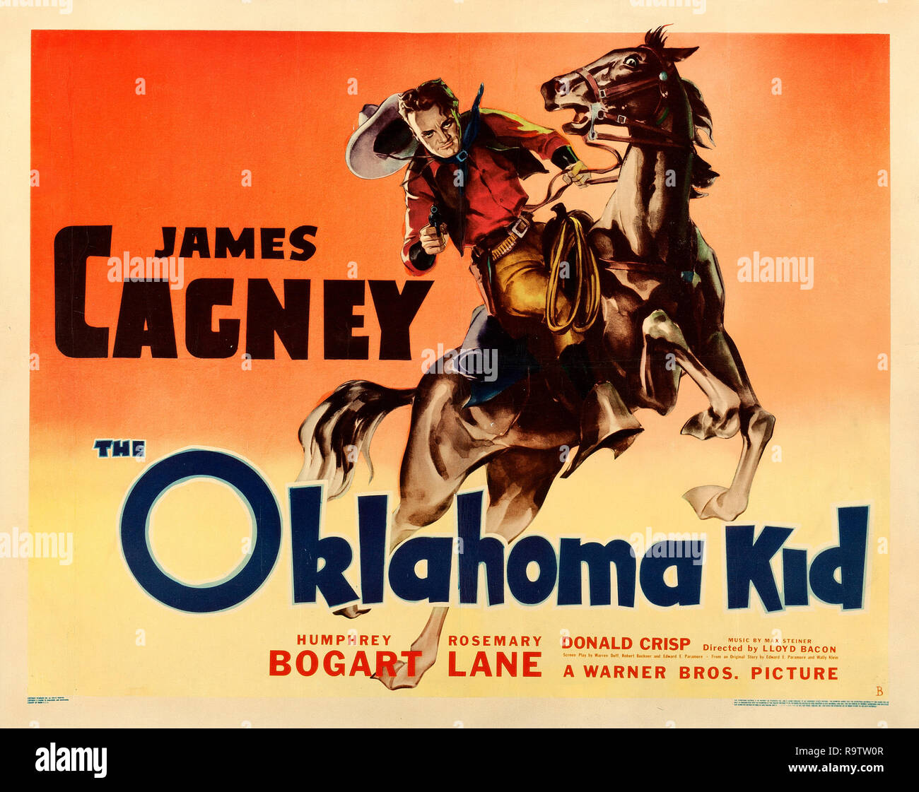 L'Oklahoma Kid (Warner Brothers, 1939) e la Lobby Card / Poster James Cagney Riferimento File # 33635 930THA Foto Stock