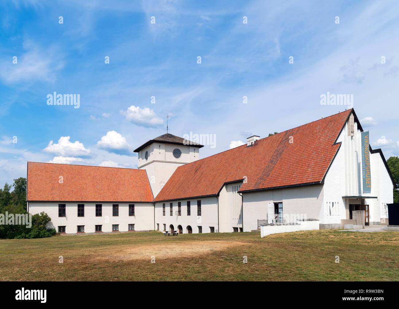 Il Museo della Nave Vichinga (Vikingskipshuset), Bygdøy, Oslo, Norvegia Foto Stock
